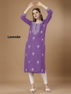 BS 23 Krishi Daily Wear Rayon Embroidery Kurtis Wholesale Shop In Surat